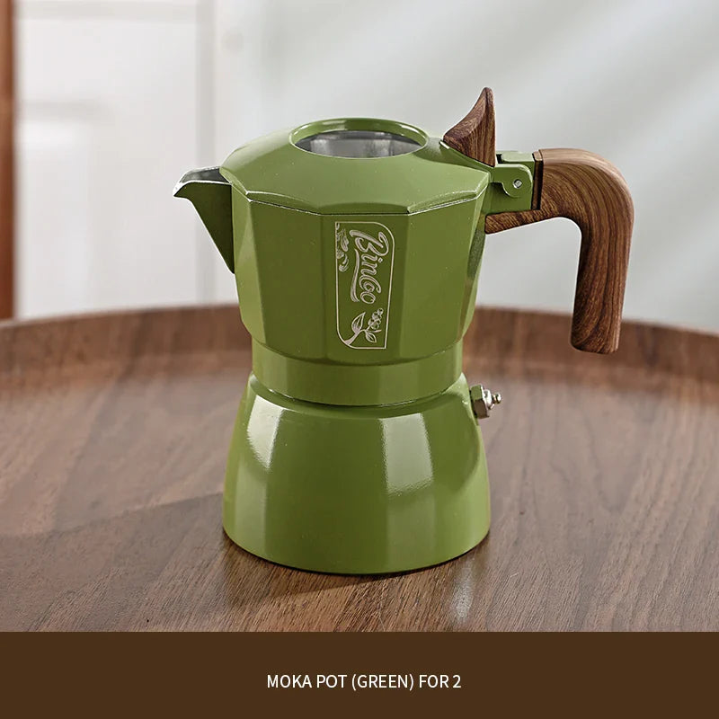 Double-valve Italian Moka Pot Aluminum Coffee