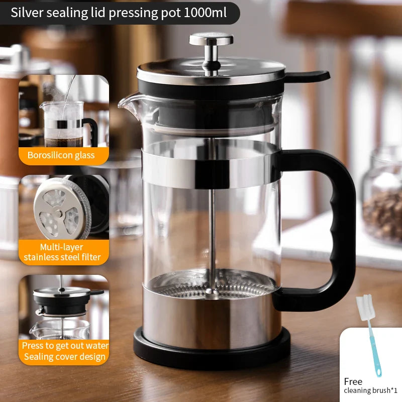 1000ml French Press Coffee Pot