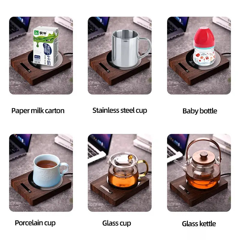100°C Mug Warmer, 5-Gear Cup Heater for Coffee, Tea, Milk