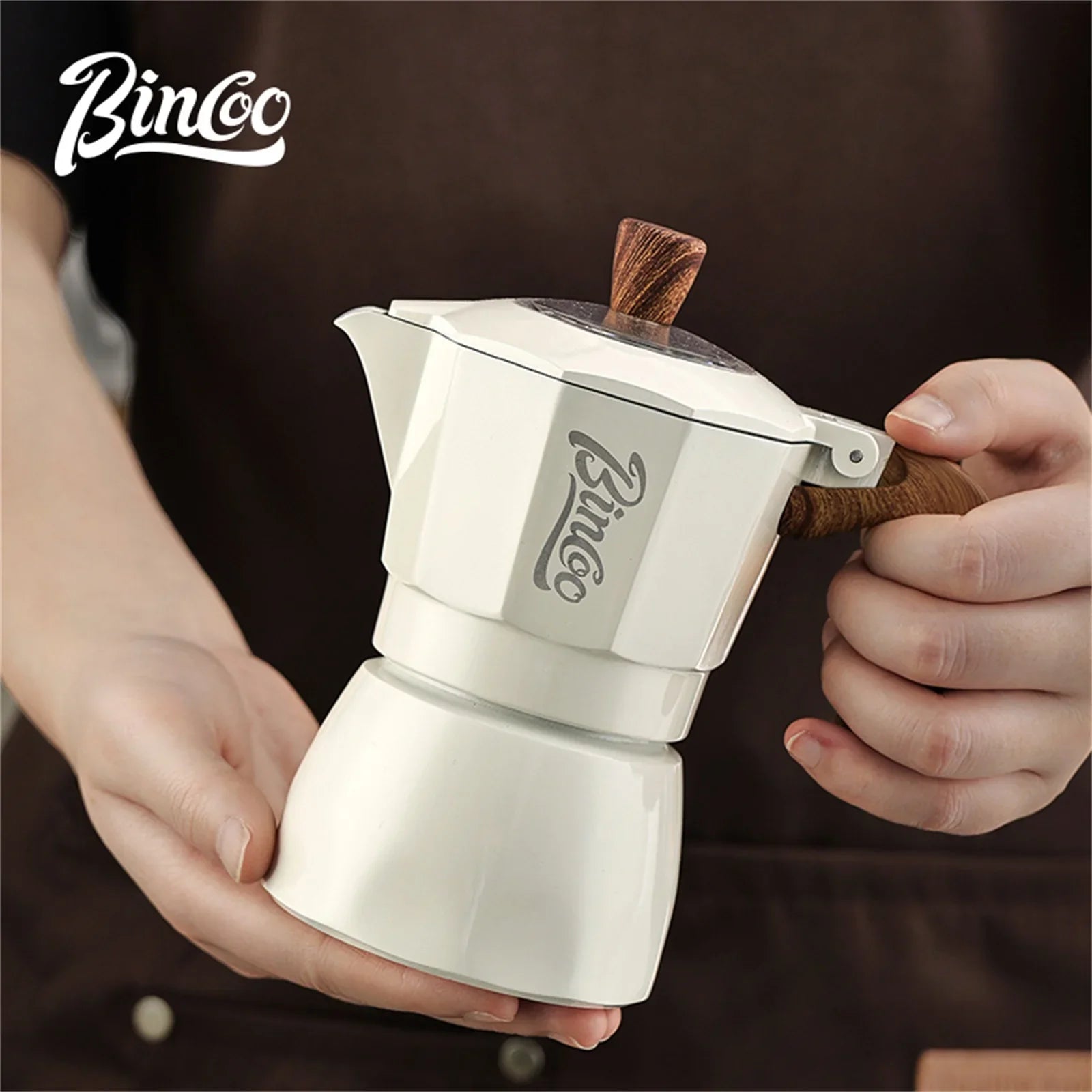 Dual Valve Moka Pot Set with Heater, Home Espresso Maker