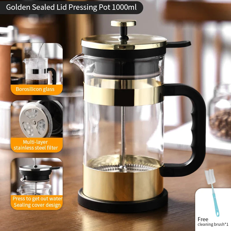 1000ml French Press Coffee Pot